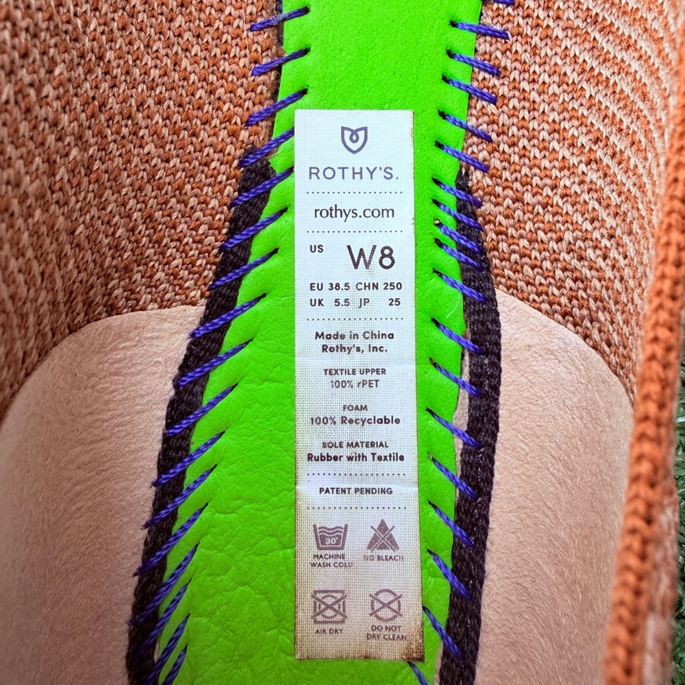 Rothy's The Point Flat Driftwood Spot Pattern Women’s Ballet Shoes - Picture 10 of 11